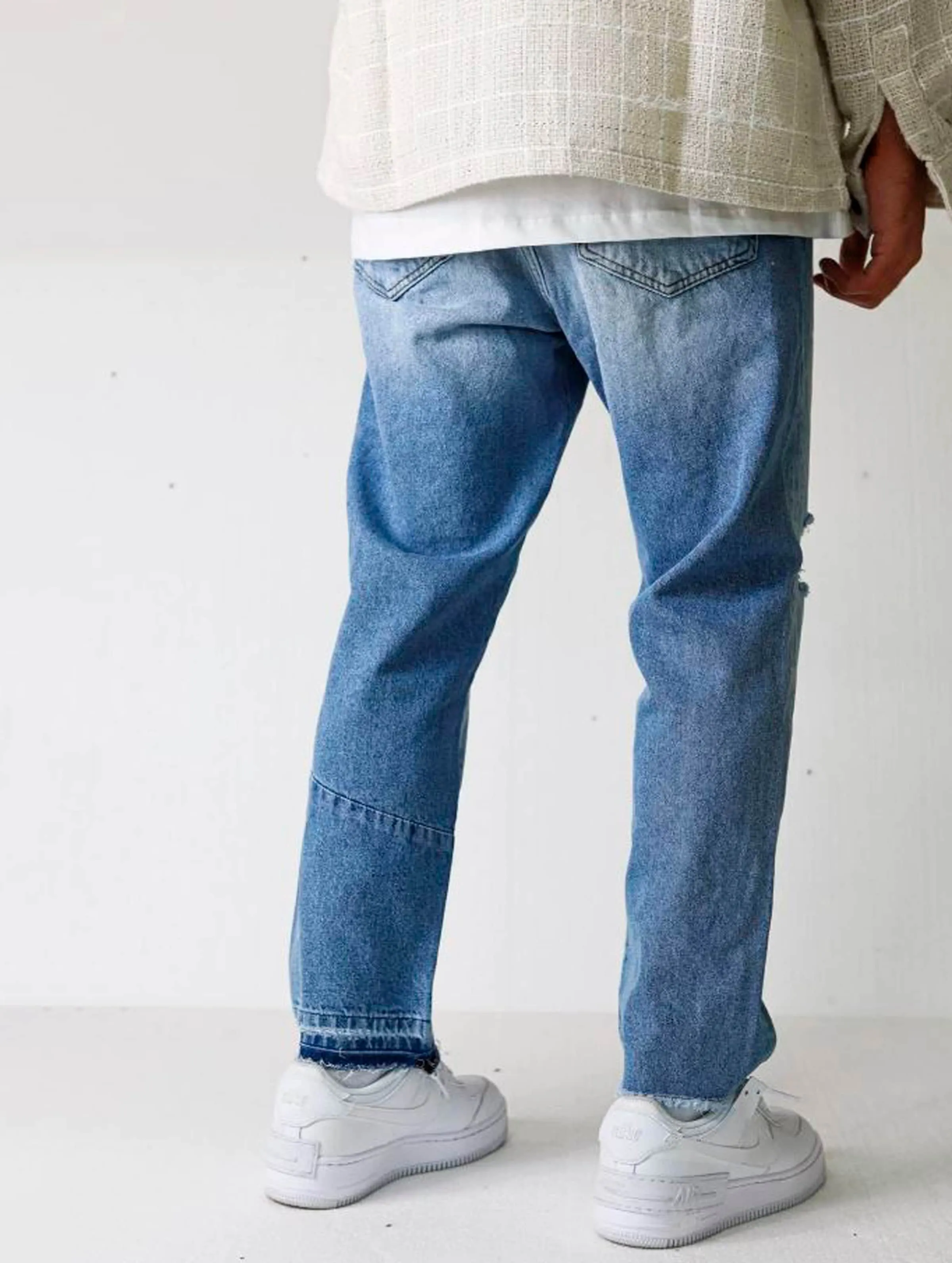 2Y Premium 2Y Premium Asymmetrical Straight Fit Jeans