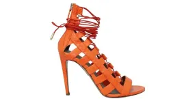 Autre Marque DISEÑADOR CONTEMPORÁNEO Tacones con tiras Clementine Snake Amazon Naranja 