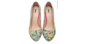 Autre Marque Tacones veganos Dogo Nature Beige Verde Azul oscuro 