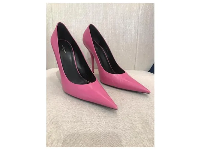 BALENCIAGA Tacones T.UE 40 Cuero Rosa 