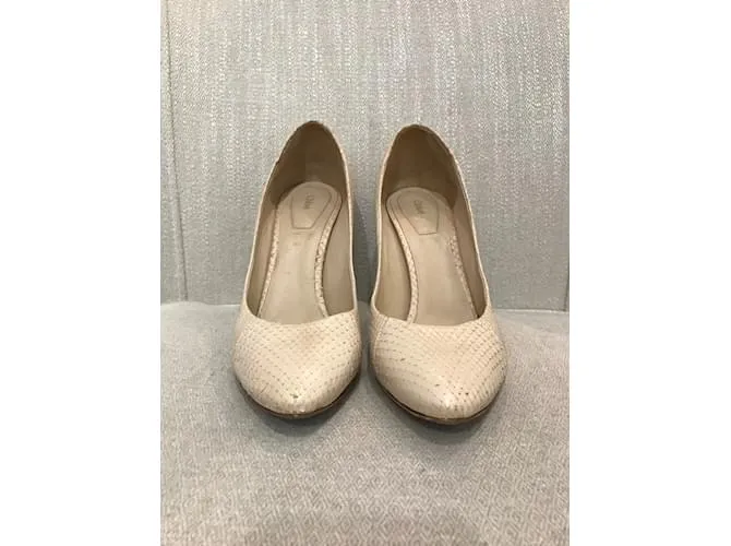 Chloé CHLOE Tacones T.UE 36.5 Pieles exóticas Beige 