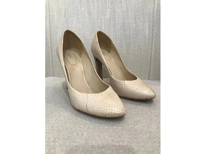 Chloé CHLOE Tacones T.UE 36.5 Pieles exóticas Beige 