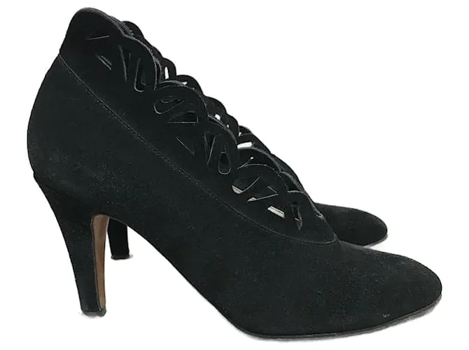 Chloé CHLOE Tacones T.UE 37 ante Negro 