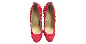 Christian Louboutin Fifi Hot Pink charol tacones de cuero Rosa 