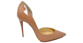 Christian Louboutin Tacones de 100 mm Riza - Becerro de charol - Rubor - Mujer Beige 