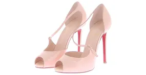 CHRISTIAN LOUBOUTIN Tacones T.EU 38.5 Cuero Rosa 