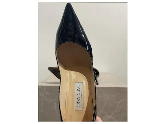 JIMMY CHOO Tacones T.EU 40 Cuero charol Negro 