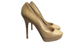 JIMMY CHOO Tacones T.UE 38.5 Charol Beige 