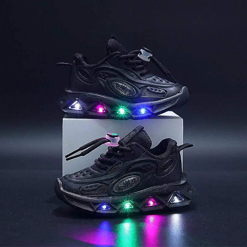 Kids Girls Boys Toddler Luminous Trainers Shoes Led Light Up Flash Sneakers