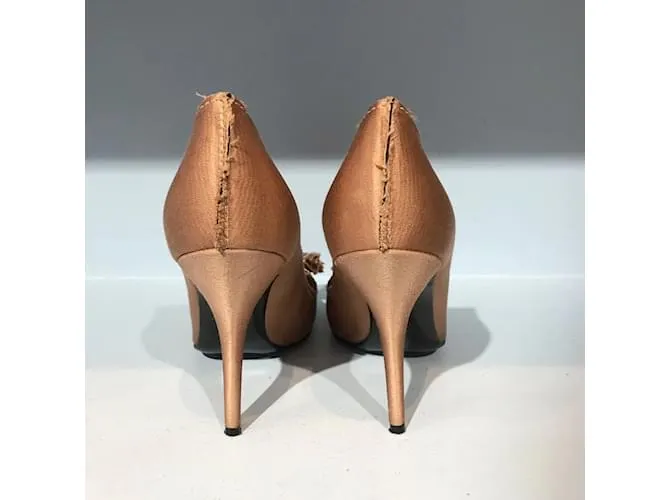 LANVIN Tacones T.UE 37 paño Beige 