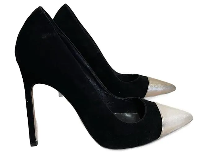 MANOLO BLAHNIK Tacones T.UE 35 ante Negro 