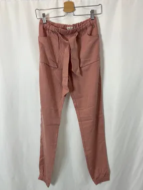 MASSIMO DUTTI. Pantalón rosa fluido. T 13-14 años (XS)