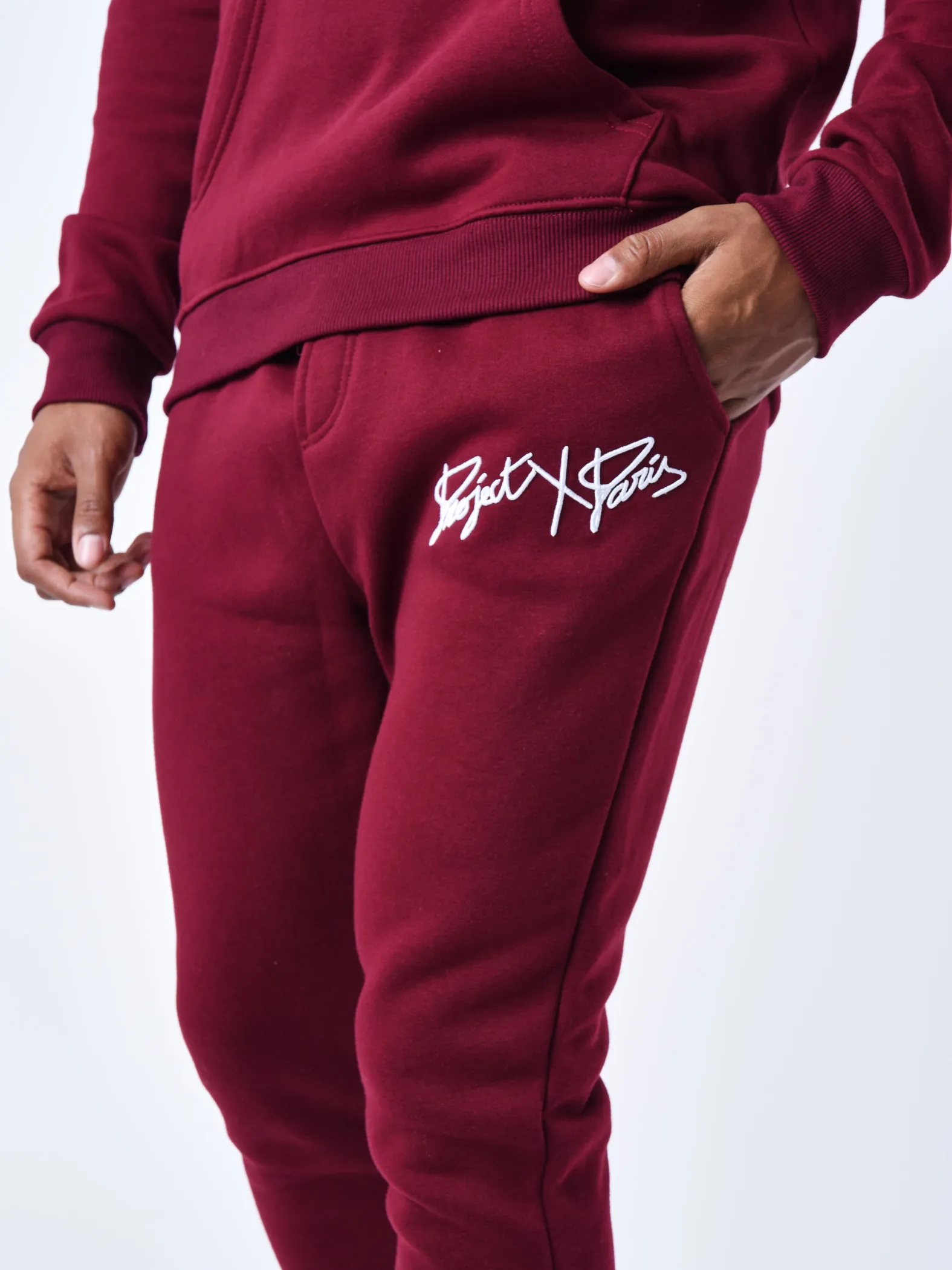 Pantalón de chándal básico con bordado completo del logotipo