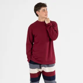 Pijama hombre franela Amador burdeos