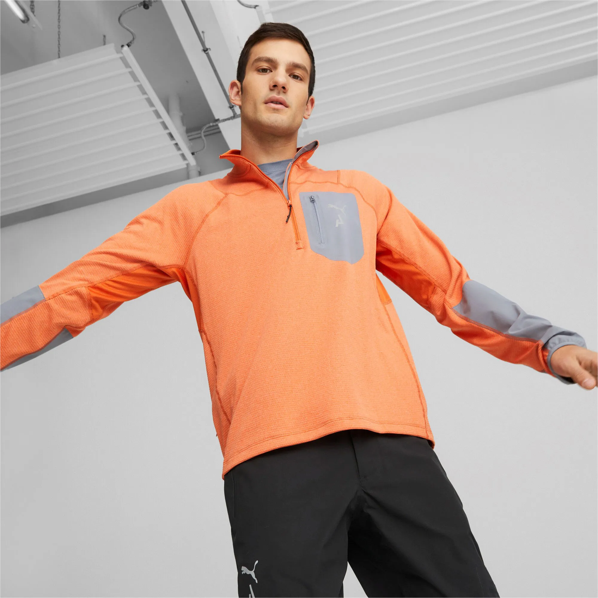 Puma Seasons Raincell Half-Zip Top De Running Hombres