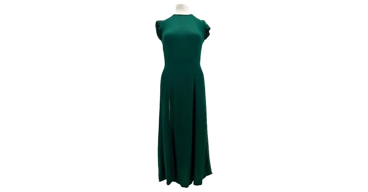 REFORMATION Vestidos T.US 0 Viscosa Verde 