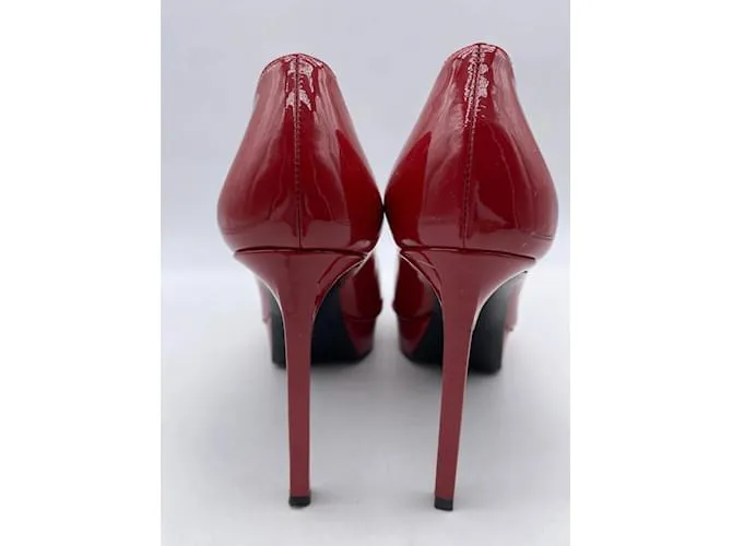 SAINT LAURENT Tacones T.UE 37 Charol Roja 