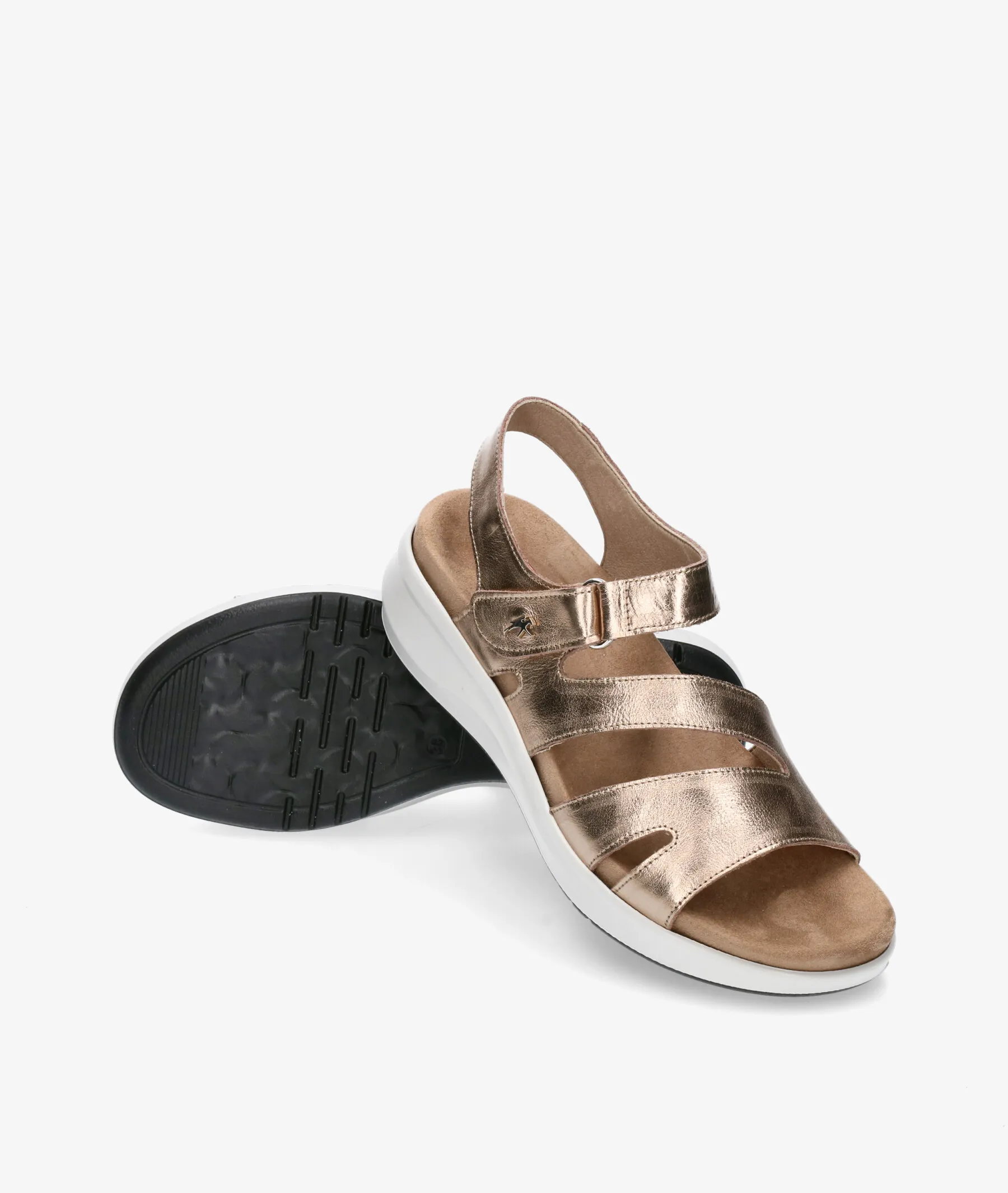 Sandalias Fluchos F1478 en platino