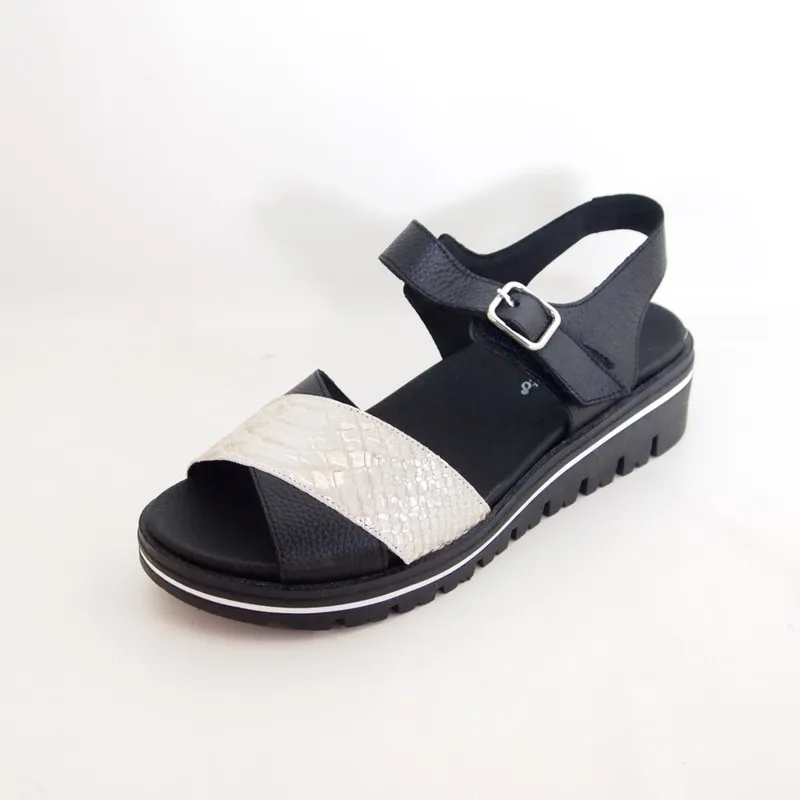 Sandalias Piesanto 230778 Negro-Arena