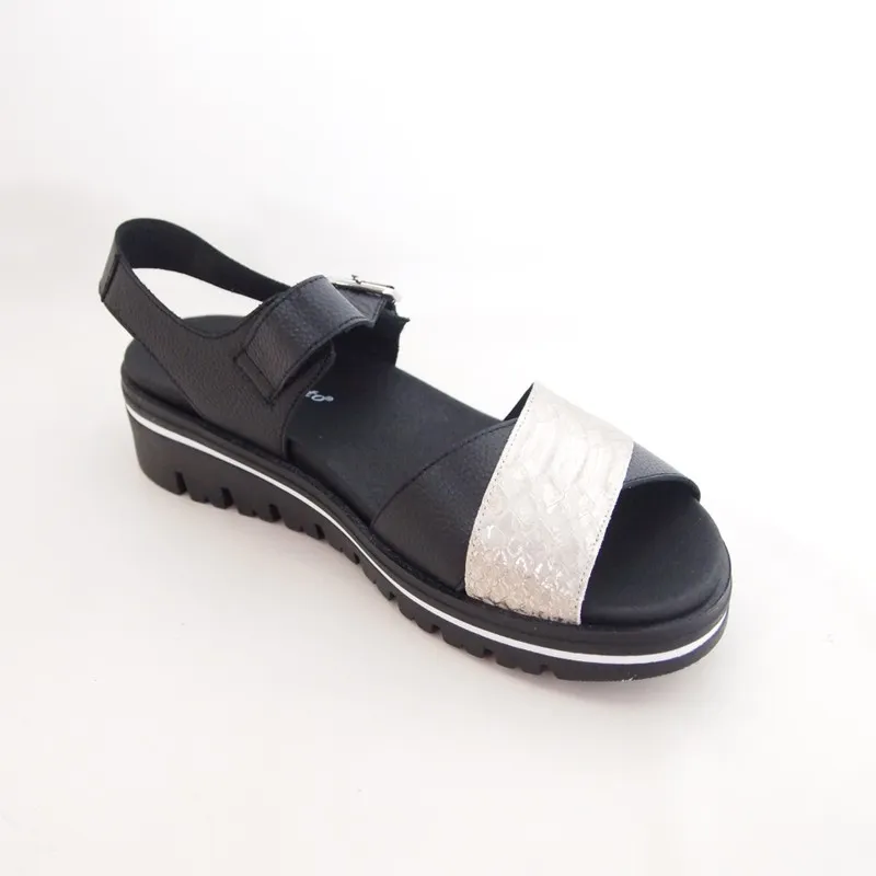 Sandalias Piesanto 230778 Negro-Arena