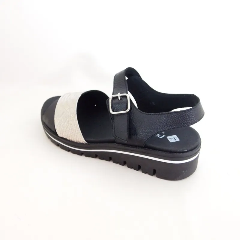 Sandalias Piesanto 230778 Negro-Arena