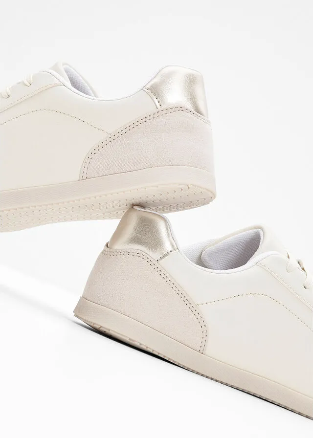 Sneakers bajos Beige