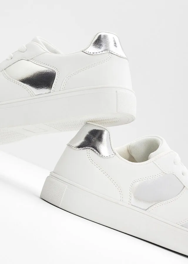 Sneakers bajos Blanco-plata