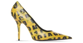 Tacones Balenciaga Knife de 110mm Negro Amarillo 