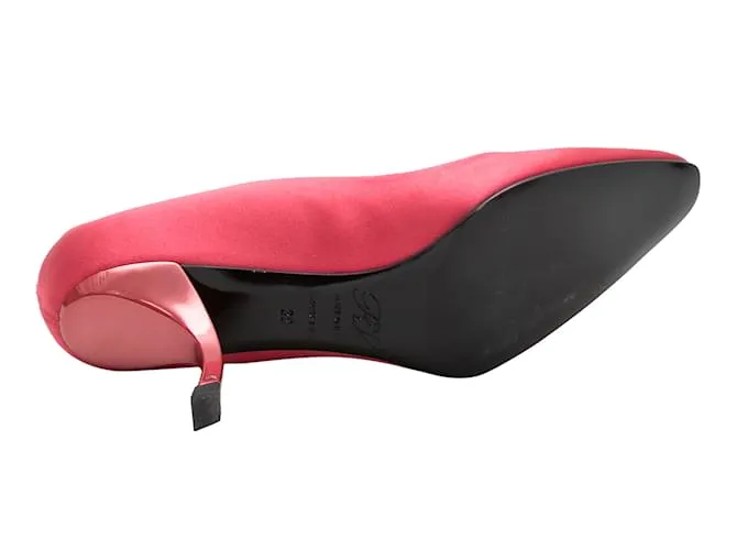 Tacones Comma con punta en punta de satén Roger Vivier rosa Talla 39 