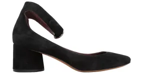 Tacones de bloque de ante negro con tira en el tobillo Marc Jacobs talla 40 