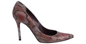 Tacones Nouveau con estampado de serpiente de Stuart Weitzman en cuero multicolor 