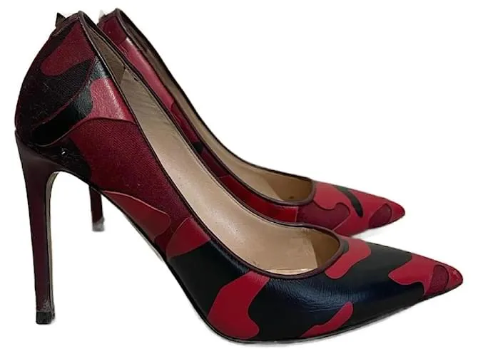 VALENTINO GARAVANI Tacones T.UE 35 Cuero Roja 