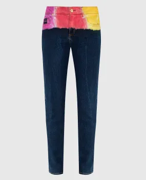 Versace Jeans Couture Tie-dye slim jeans