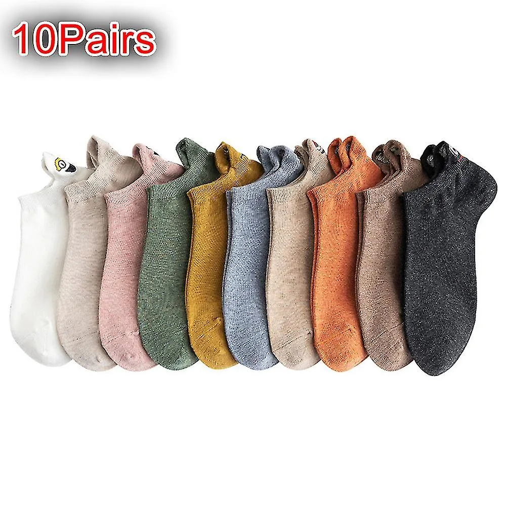 Women Low Cut Skateboard Sports Ankle Socks Short Trainers Sneakers Boat Socks