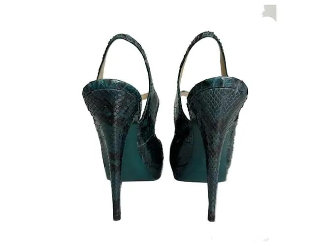 Yves Saint Laurent Tacones Azul 