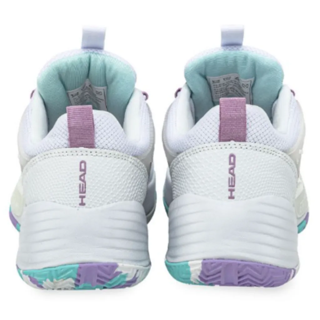 Zapatillas Voley Head Mujer - Entrenamiento Blanco/Lila + MEDIAS